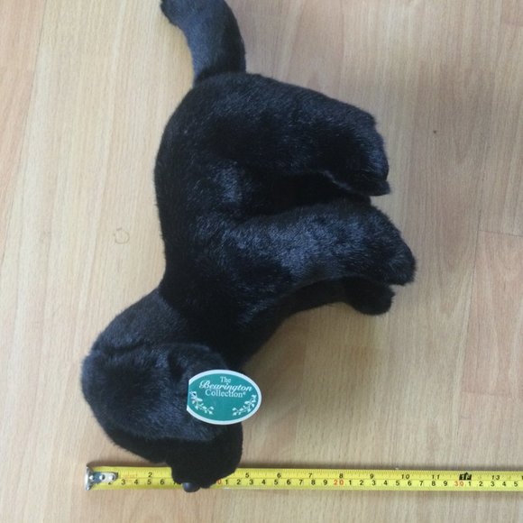 Bearington Plush NWT Black Lab Retriever Puppy Realistic 10" Dog - Picture 12 of 12
